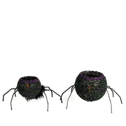 Spider Tea Lights Set of 2 by Katherines Collection