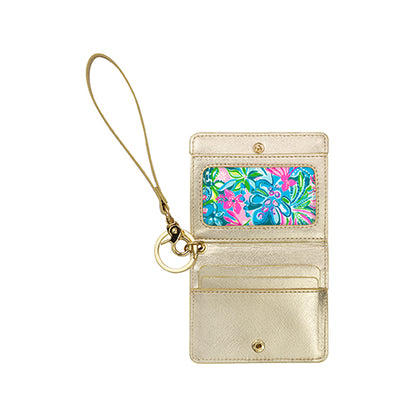 Lilly Pulitzer Snap Card Case, Golden Hour