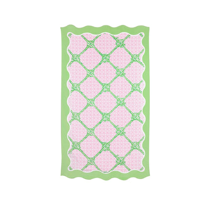 LILLY PULITZER Scalloped Beach Towel, Butterfly Trellis