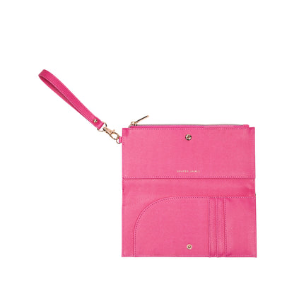 Draper James Travel Wallet, Coneflower Pink
