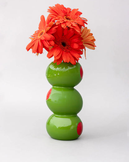 Olive Ceramic Vase