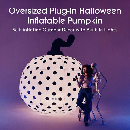 Outdoor Halloween Decor Constant Air Light-Up Pumpkin