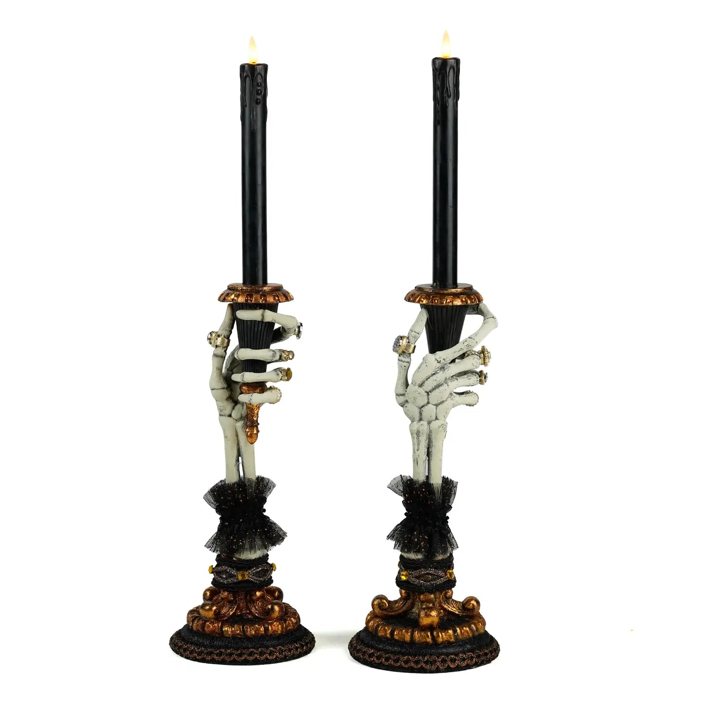 Skeleton Hand Candle Holders Set of 2 by Katherines Collection