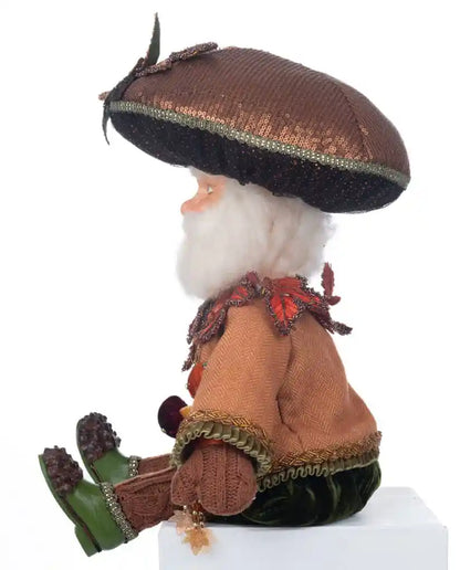 Katherine's Collection Harvest Mushroom Hat Ledge Sitter