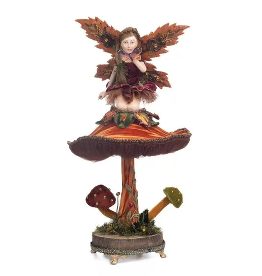 Katherine's Collection Fairy on Mushroom Figure