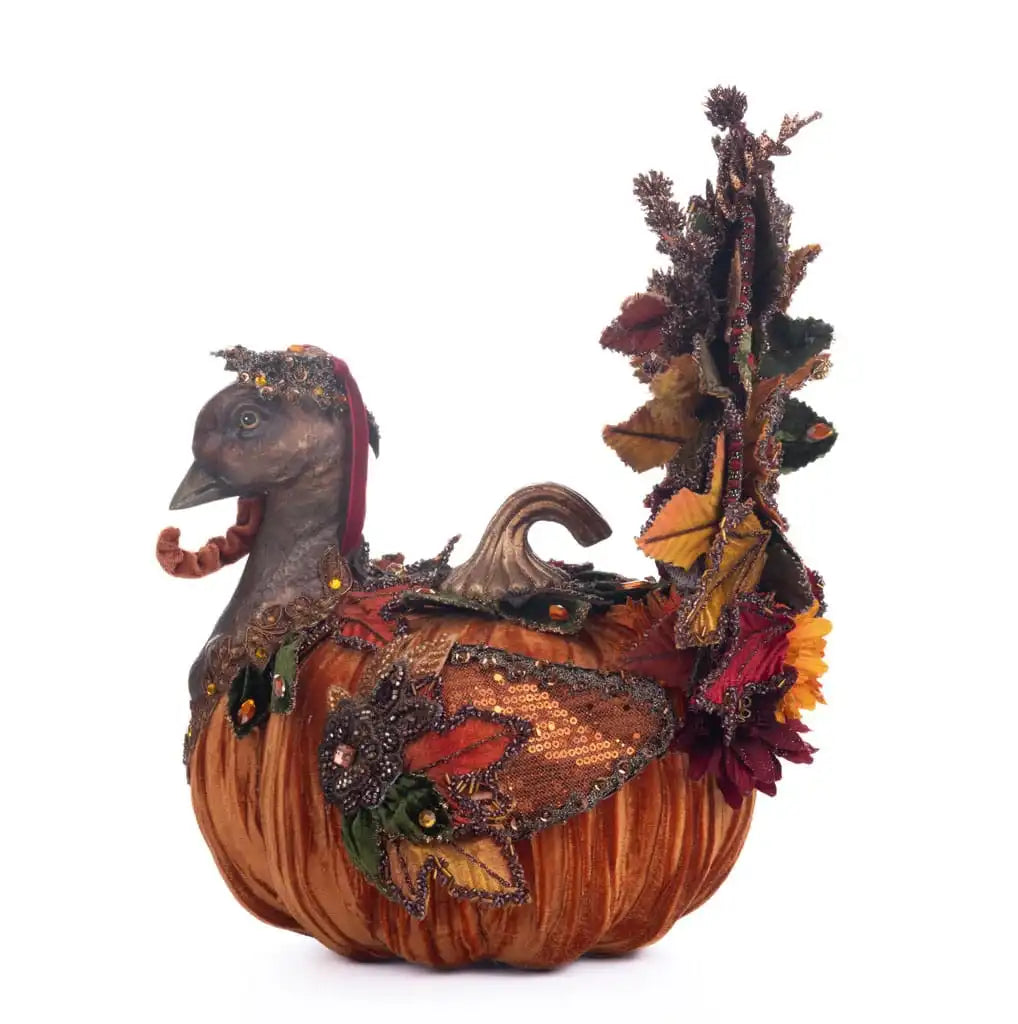 Katherine's Collection Harvest Forage Pumpkin Turkey