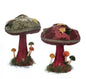 Katherine's Collection Harvest Forage Soft Top Mushroom Set of 2