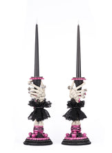 Load image into Gallery viewer, Katherine&#39;s Collection Skeleton Hand Candle Sticks Set of 2