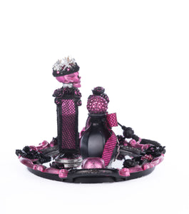 Katherine's Collection Pink Passion Vanity Tray with Bottles Set