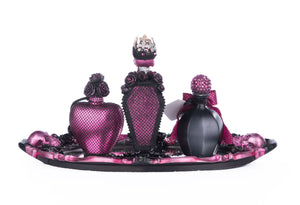 Katherine's Collection Pink Passion Vanity Tray with Bottles Set