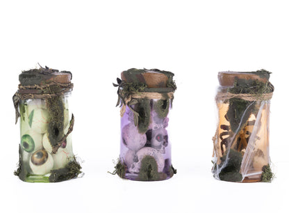 Katherine's Collection Broomstick Acres Potion Jars Set of 3