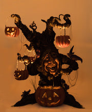 Load image into Gallery viewer, Katherine&#39;s Collection Witching Willow Tree with Jack O Lanterns