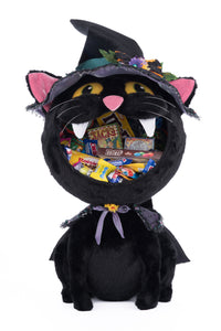 Katherine's Collection Black Cat Candy Container