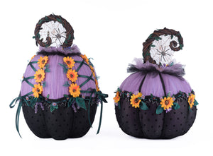 Katherine's Collection Jacks and Cats Pumpkins Set Of 2