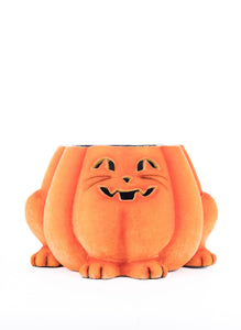 Katherine's Collection Jackie The Kitty Cat Pumpkin Candy Container