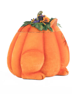 Katherine's Collection Jackie The Kitty Cat Pumpkin Candy Container