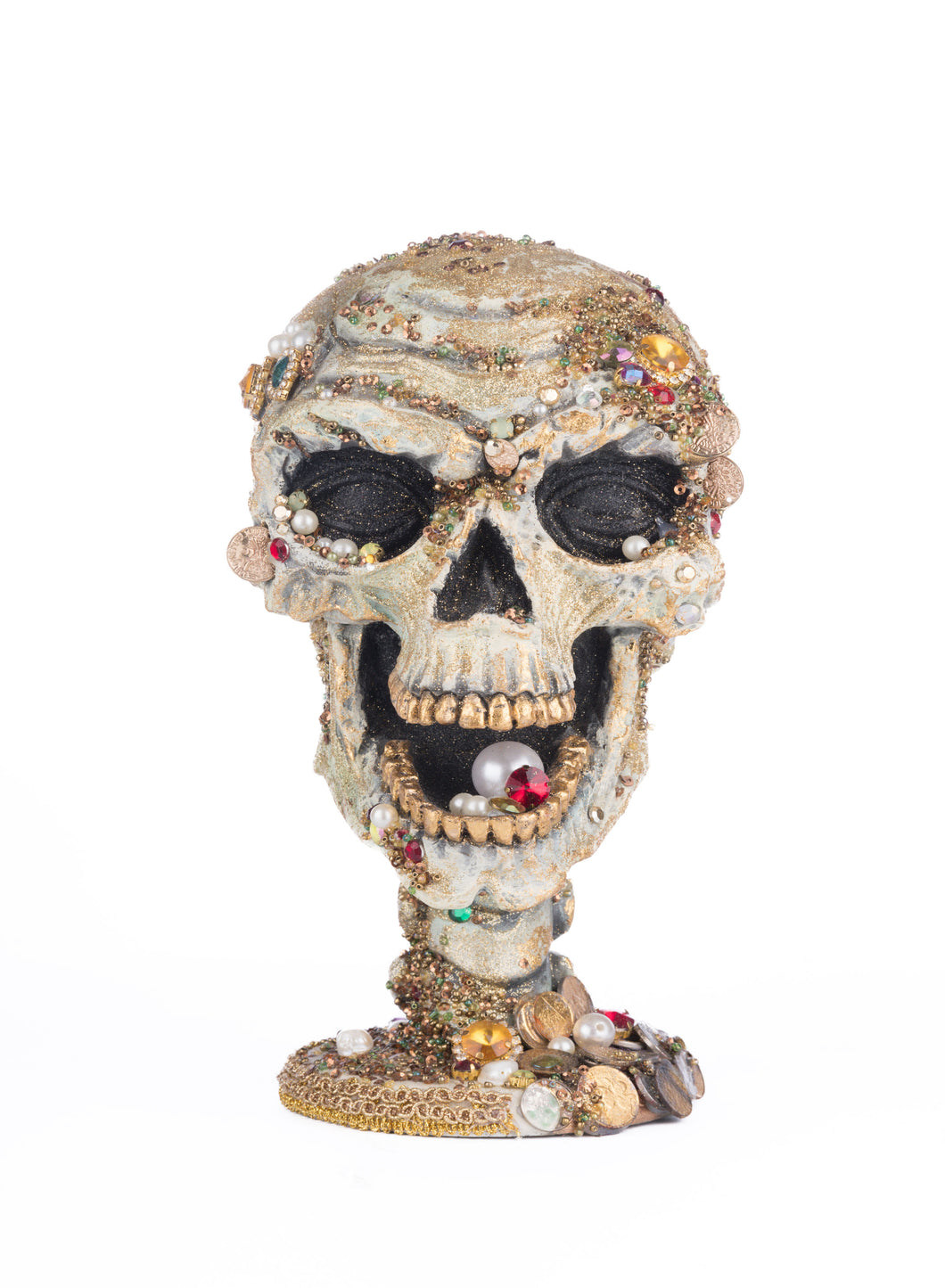 Katherine's Collection Treacherous Treasure Tall Skull Tabletop