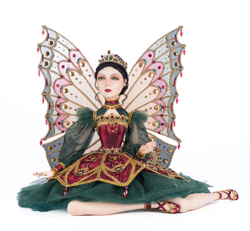 Katherine's Collection Belle Noelle Sitting Fairy Ballerina Doll