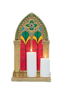 Katherine's Collection Christmas Castle Pillar Candle Holder