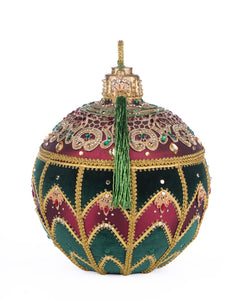 Katherine's Collection Christmas Castle Ornament Shaped Box