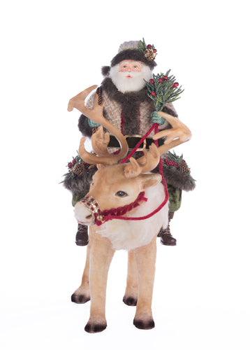 Katherine's Collection Santa Riding Caribou