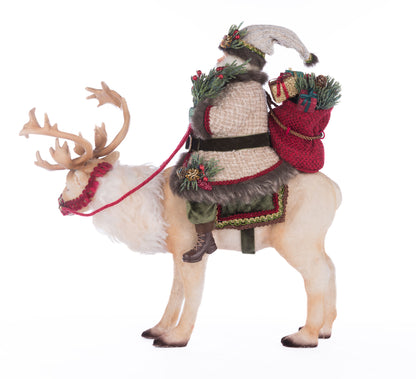 Katherine's Collection Santa Riding Caribou