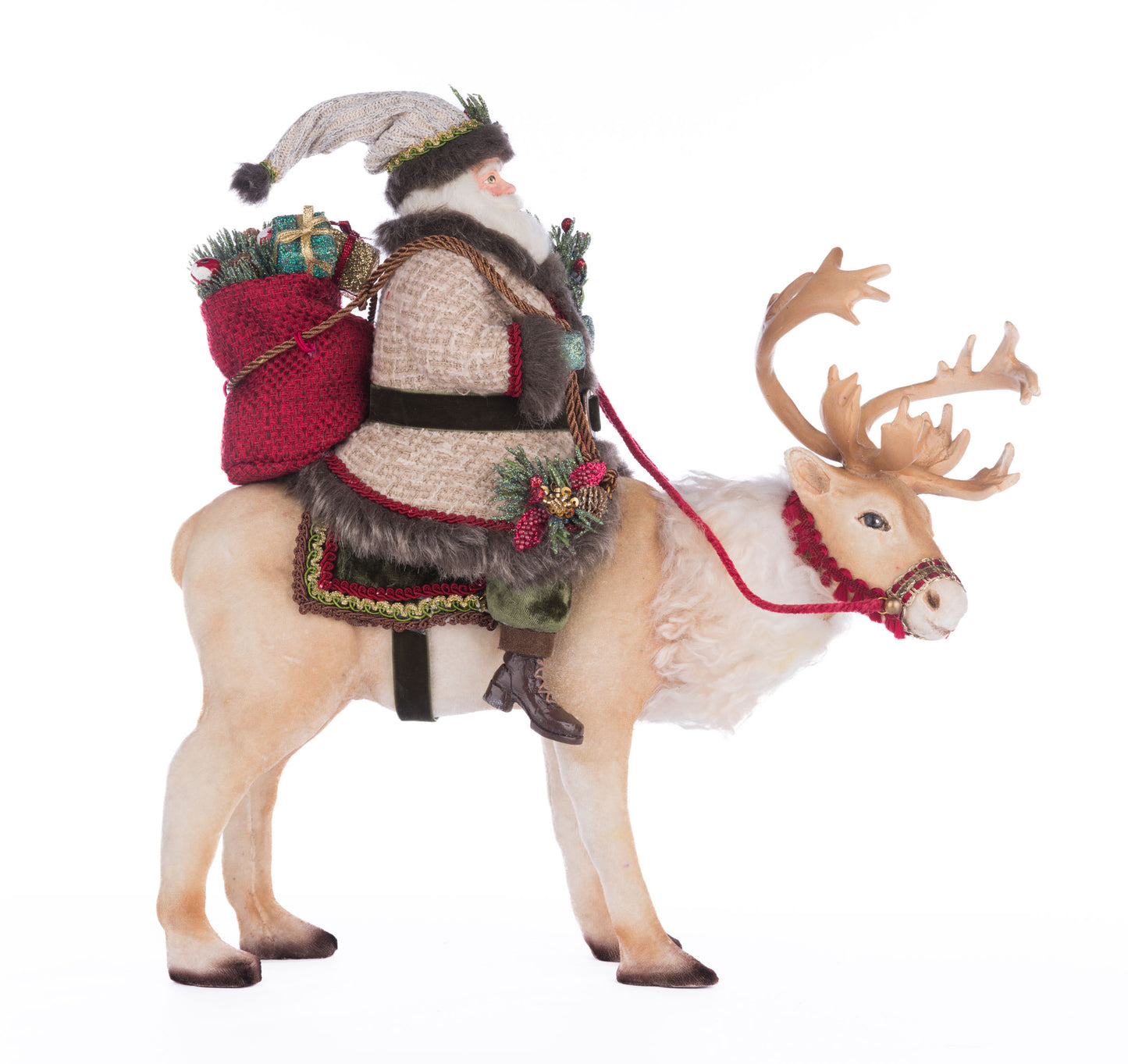 Katherine's Collection Santa Riding Caribou