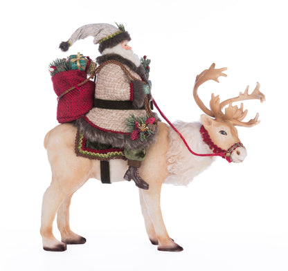 Katherine's Collection Santa Riding Caribou