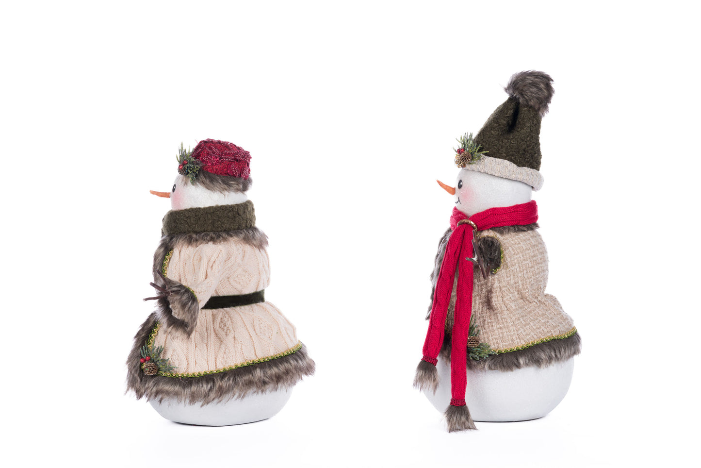 Katherine's Collection Mr. And Mrs. North Country Snowman Set of 2