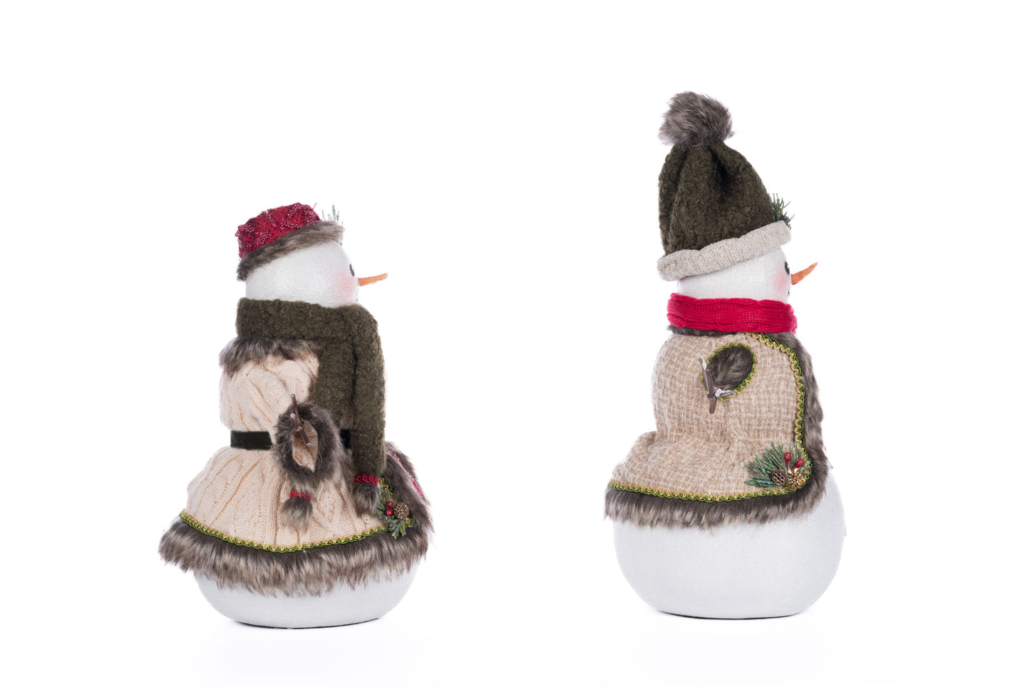 Katherine's Collection Mr. And Mrs. North Country Snowman Set of 2