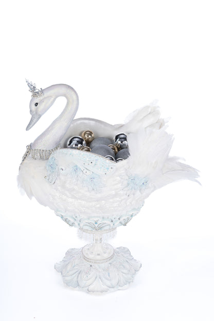 Katherine's Collection Shimmering Swan Bowl