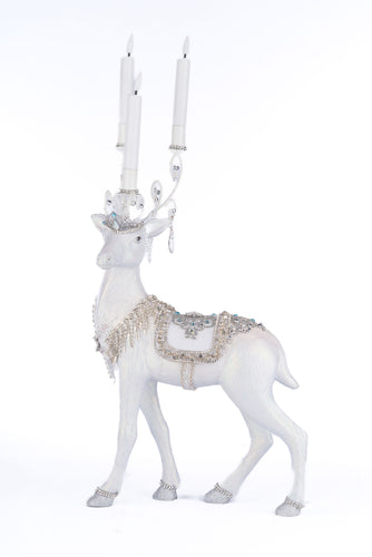 Katherine's Collection Crystal Christmas Standing Deer Candleholder