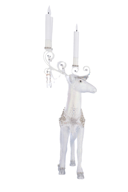 Katherine's Collection Crystal Christmas Standing Deer Candleholder