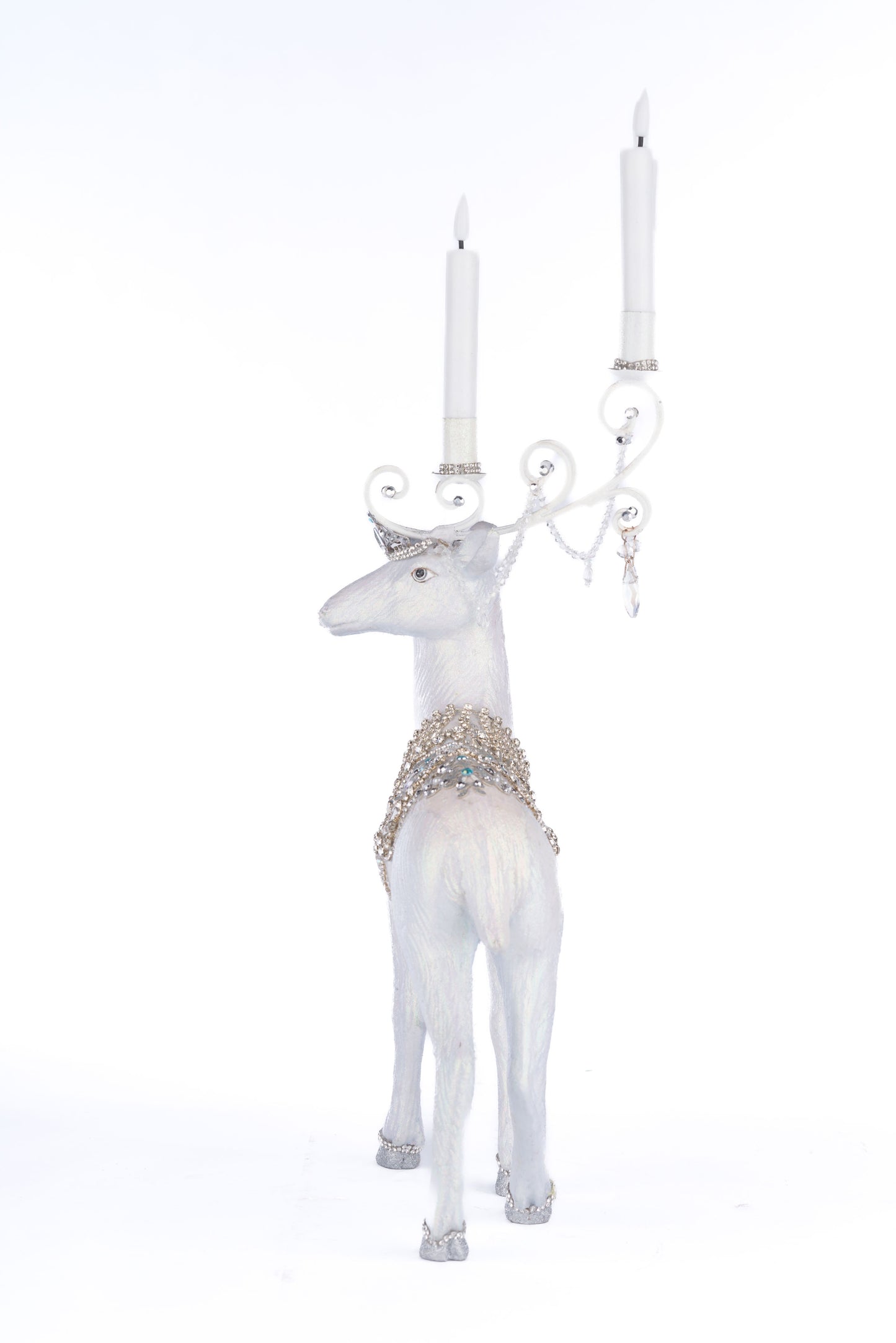 Katherine's Collection Crystal Christmas Standing Deer Candleholder