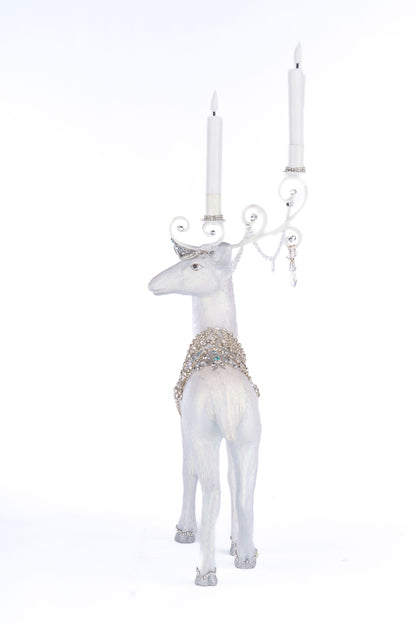 Katherine's Collection Crystal Christmas Standing Deer Candleholder