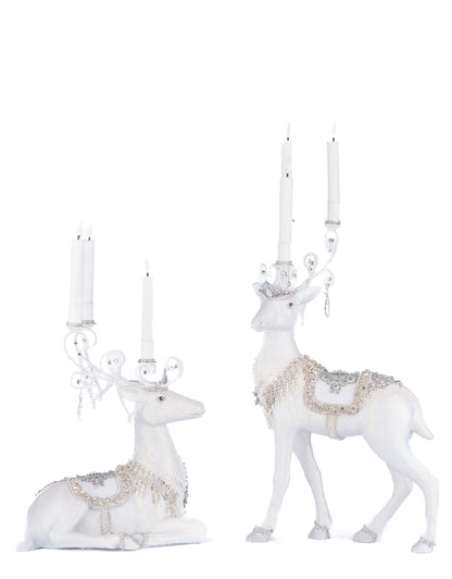 Katherine's Collection Crystal Christmas Standing Deer Candleholder