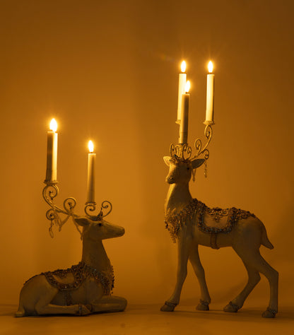 Katherine's Collection Crystal Christmas Standing Deer Candleholder