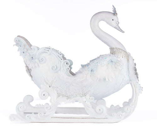 Katherine's Collection Dazzling Swan Sleigh