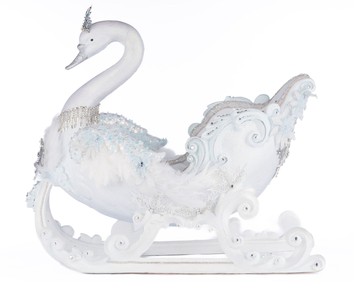 Katherine's Collection Dazzling Swan Sleigh