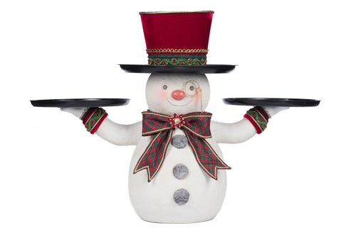 Katherine's Collection Holiday Magic Snowman Serving Piece