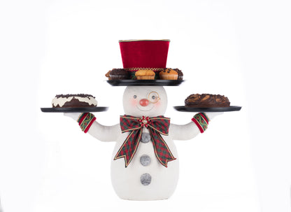 Katherine's Collection Holiday Magic Snowman Serving Piece