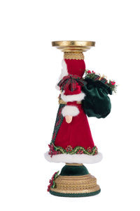 Katherine's Collection Holiday Magic Santa Candlestick