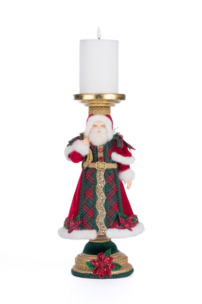 Katherine's Collection Holiday Magic Santa Candlestick