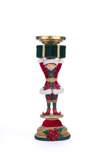 Katherine's Collection Holiday Magic Elf Candlestick