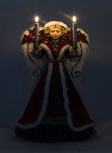 Load image into Gallery viewer, Katherine&#39;s Collection Penelope Poinsettia Angel Tree Topper