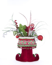 Load image into Gallery viewer, Katherine&#39;s Collection Holly Woods Elf Boots Tabletop Container