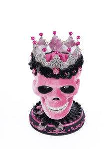 Katherine's Collection Pink Panic Skull Trinket Box