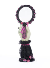 Load image into Gallery viewer, Katherine&#39;s Collection Pink Panic Hand Held Mirror with Hand