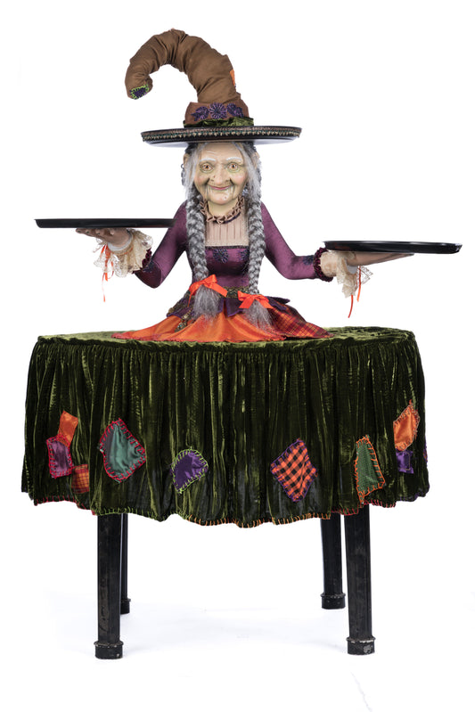 Katherine's Collection Halloween Gertrude Grimoir Witch Cupcake Server