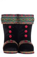 Load image into Gallery viewer, Katherine&#39;s Collection Holiday Magic Tabletop Boots – Black